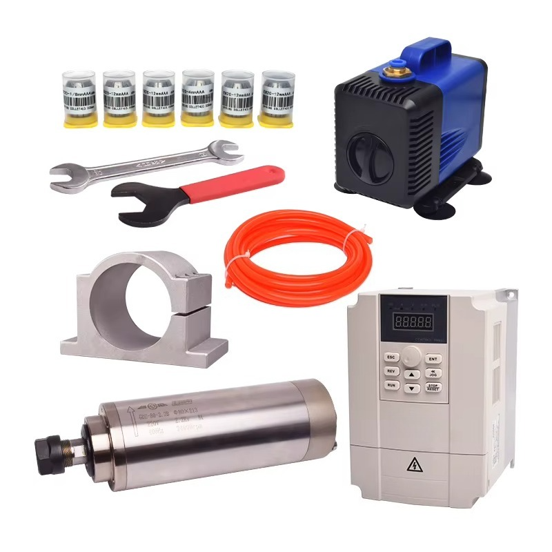 Kit de Motor de Eixo Refrigera - 2.2Kw Water Cooled Spindle Kit Vfd avaliação e preço