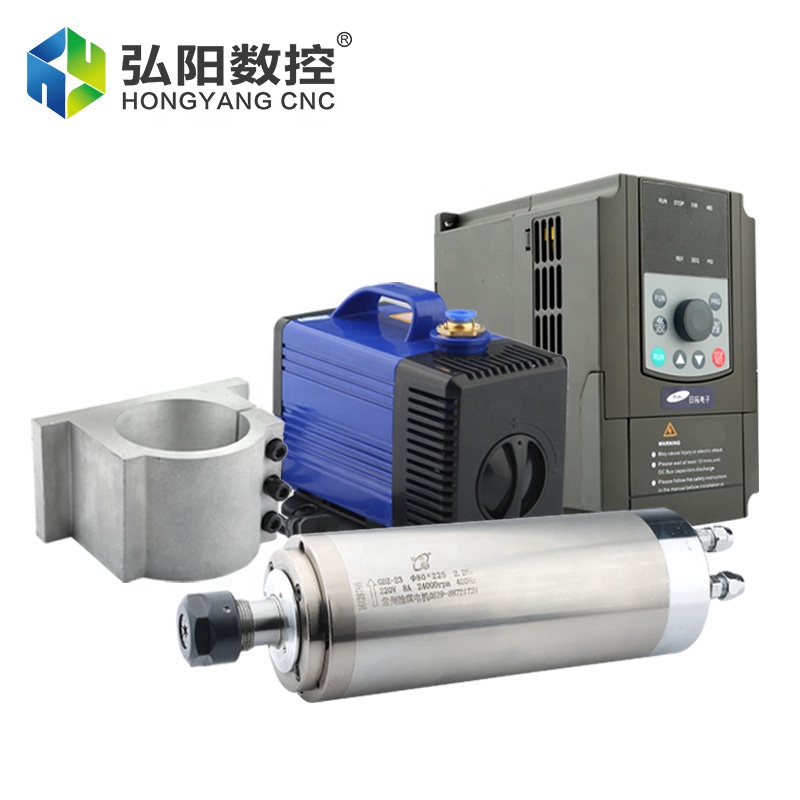 Motor de fuso refrigerado a ág - 2.2Kw Water Cooled Spindle Kit Vfd avaliação e preço
