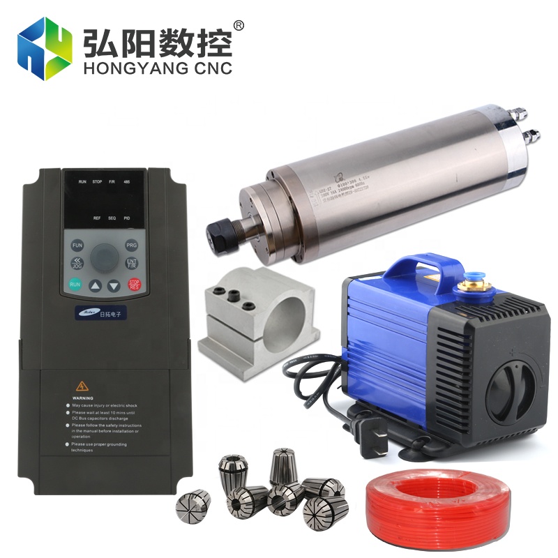 Motor de fuso refrigerado a ág - 2.2Kw Water Cooled Spindle Kit Vfd avaliação e preço